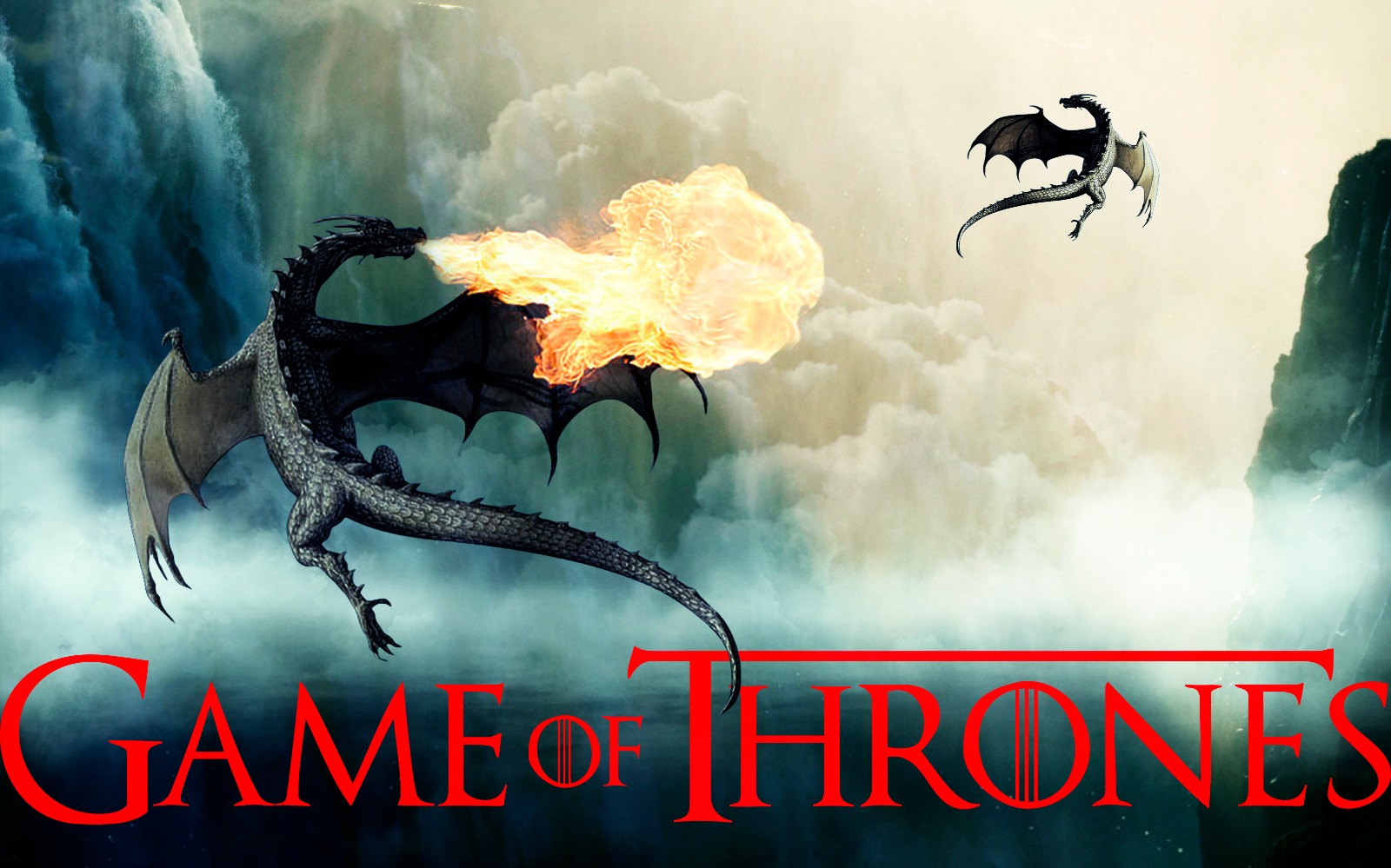 Poster publicitario de Juego de Tronos que hice en la clase de comunicacion visual